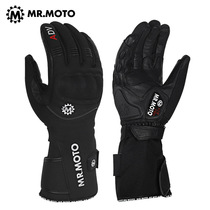 MRMOTO electric heating motorcycle winter riding warm gloves anti-drop waterproof locomotive male Knight equipment touch screen