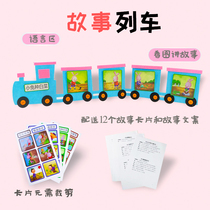 Kindergarten language area activities small medium and large classes self-made semi-finished play teaching aids ring creation materials