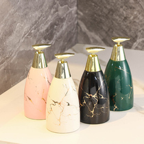Nordic luxury bathroom shower gel bottle bottle bottle emulsion press bottle hotel toilet ceramic hand sanitizer bottle