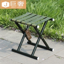Outdoor folding stool portable thickened military Jaza folding chair with backrest Maza folding portable