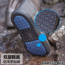 Rain shoes waterproof cover male and female rain boots cover non-slip and thick wear-resistant silicone childrens rain shoes cover adult water shoes
