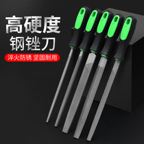  Dampening knife tool grinding alloy handmade wood file steel file Metal fine coarse teeth flat dampening garden steel rubbing triangle dampening knife