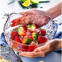  Japanese-style Phnom Penh glass salad dish set Household rice bowl Soup bowl Fruit plate Creative Nordic style dessert tableware
