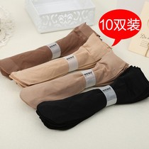 Velvet meat color short tube charming stockings Ladies Anti-hook silk wear-resistant moisture wicking sweat pair socks summer thin