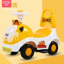 Baby car four-wheel baby slippery car small bike twist car scooter one year old and a half girl baby toddler