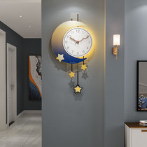 Creative Net red clock clock clock living room Fashion Home clock hanging wall simple modern light luxury hanging watch atmospheric mute