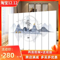 Modern screen partition living room foldable mobile office bedroom home porch decoration shelter light luxury folding screen