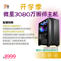 Dijin Microstar RTX3080 Wantu Division 3X AMD R5 5600X 16G Memory 500G Solid State