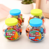 Deli colorful long tail ticket holder color fashion candy color dovetail clip metal 8557 58 59 60 canned ticket holder 15mm 19mm 25mm office supplies box