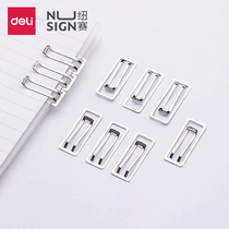 Deli Neusai paper clip Office supplies Creative paper clip pin Large paper clip bookmark Metal material curved needle