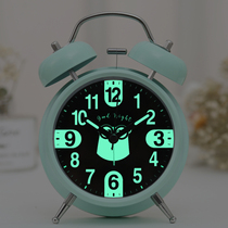 Luminous charging Students use a small alarm clock to get up artifact Mute bedside men and women children large volume bell electronic clock