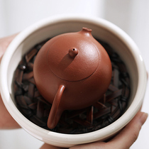 A Yixing purple sand pot pure handmade kung fu tea master brewing teapot home single raw ore Zhu Ni Xi Shi pot