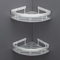Toilet triangle shelf bathroom toilet storage kitchen wall hanging bathroom bathroom bathroom single-layer free punching