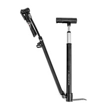 GIYO bicycle foot pedal aluminum alloy portable high pressure belt pressure gauge hose air pump