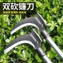 Double sickle high manganese steel axe chopping wood cutting grass Scimitar agricultural tools weeding artifact