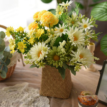 Fields Garden Decoration Dry Flower Pendulum Pieces Fake Flowers Emulation Flower Bouquet Yugali Living Room Tea Table Home Table Floral Furnishing