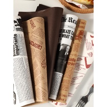 Oil-proof paper snack fries mat sandwich wrapping paper oil-absorbing paper food special tray paper tray paper
