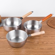 Japanese stainless steel induction cooker universal instant noodle cooking pot household breakfast food supplement hot milk pot soup pot