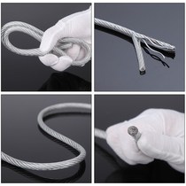 Galvanized steel wire rope coated white transparent wire rope fine soft greenhouse traction Kiwi grape rack clothesline