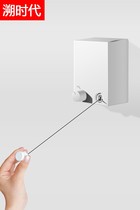 Invisible clothesline balcony clothesbar steel wire shrink clothesline indoor non-perforated household telescopic drying rack