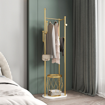 Light luxury hanger floor bedroom room household hanger indoor simple vertical clothes rack subnet red coat rack