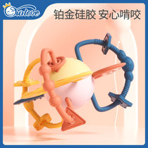 Manhattan hand-grabbing ball baby silicone can bite gum molar stick 4-5-6 months 8 or more baby chewing toys