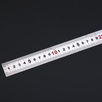 Stainless steel ruler thickened steel ruler 15 30 50 100cm long iron ruler Stainless steel ruler scale