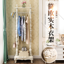 Finnette European bedroom hanger Household Nordic floor-to-ceiling living room solid wood coat rack modern simple hanger