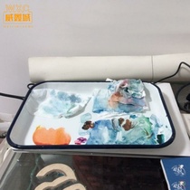 Enamel watercolor palette oil painting acrylic paint plate Chinese painting ceramic large art professional tray painting plate