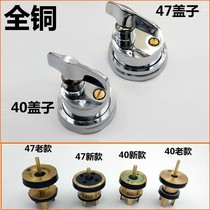 All copper toilet squatting toilet flush valve old knob type hand twist type flushing public stool delay valve accessories