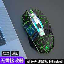 No need of receiver Bluetooth mouse rechargeable muted double-mode wireless mouse ipad phone tablet notebook available free wolf joint application of Apple Lenovo Xiaomi Huawei glory