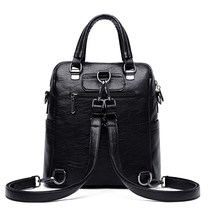 2020 new soft leather backpack womens multi-purpose fashion mother shoulder travel bag portable ladies backpack tide