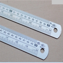 Thickened stainless steel plate ruler 30 60 100 150 cm2 meter long thick stainless steel ruler scale