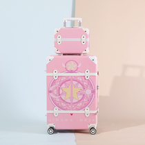 Magic card girl impression suitcase Sakura two-dimensional animation suitcase cute student child Mother Box password boarding