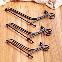 Iron plate bracket crafts tripod charcoal carved dish tray porcelain plate photo frame Puer tea stone display