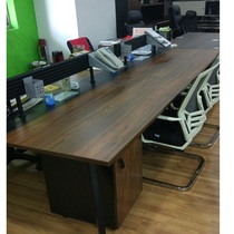 Yili office furniture Simple four-person office desk LGZ-405 steel spray iron foot quality hardware