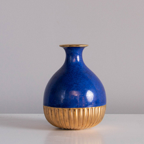 GERODI lapis lazuli bottom gold small vase decorative bottle aromatherapy bottle modern light luxury handmade porcelain