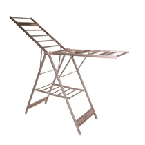 Good wife drying rack floor folding stainless steel airfoil drying rack drying rack GW-583C) Kunming red star