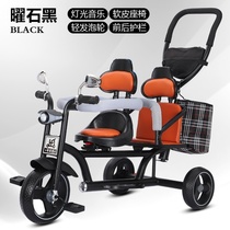 Childrens three-wheeled treadmill can take people double size baby twins second-child stroller Baby stroller
