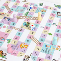 Flying chess checkers backgammon chess Snake Chess childrens toys puzzle two-in-one parent-child multifunctional game