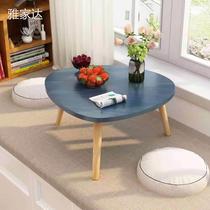 Simple bay window small coffee table Nordic home window sill balcony bedroom sitting low table ins Wind tatami small table