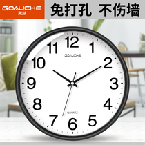 Living room silent clock home bedroom Nordic wall clock modern simple clock creative fashion wall watch quartz clock