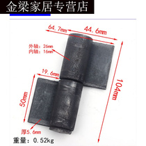 Iron door hinge Large hinge Heavy door unloading door shaft Cylindrical iron door hinge welded hinge 3 inch 4 inch