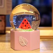 Dreamy cute little number mini ground stall Gift luminous festoons crystal ball transparent round ball living room with female children