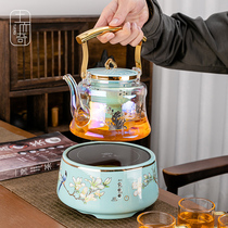 Ceramic electric pottery stove cooking teapot Japanese glass tea brewing tea set household large capacity kettle