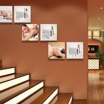 Beauty salon decorative painting health hall wall hanging painting spa club combination Photo Wall creative propaganda painting background wall