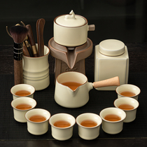 2023 new Ru kilns sloth tea set with home teapot utiliturt tea cup light lavish and upscale automatic tea deity