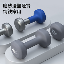 Zhili old cast iron dumbbell men's fitness home arm muscle arm strength pure iron student fitness equipment set
