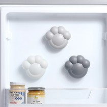 Cute cat claw refrigerator adsorption odor activated carbon indoor activated carbon box room suction disc deodorant bamboo charcoal bag