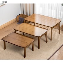 Floating window table folding tatami low table bed folding kang table small table tea table low foot square table bed kang table